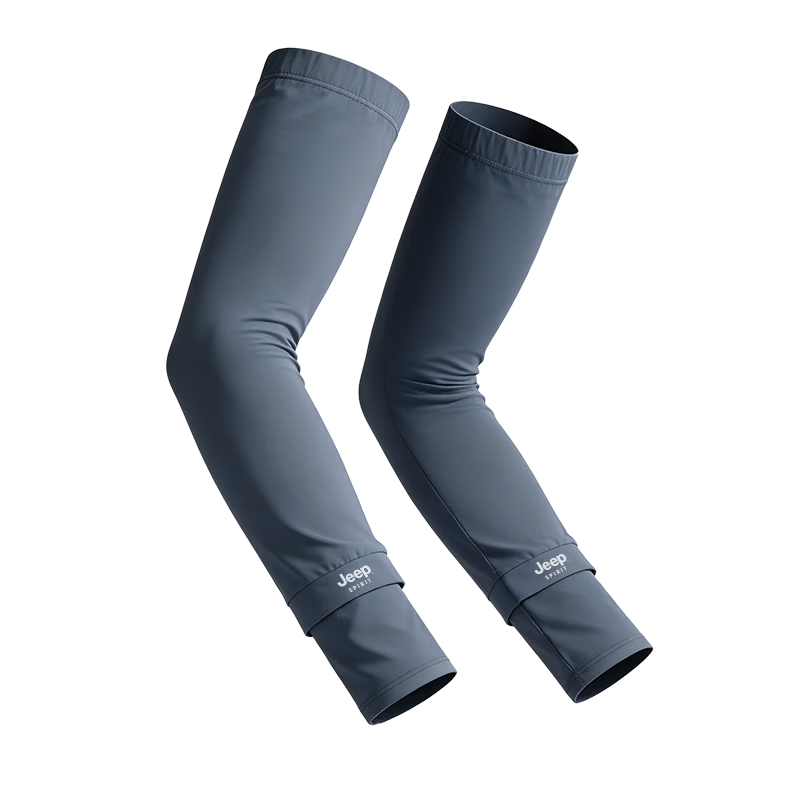 JEEP SPIRIT Jeep Ice Silk Sun Protection Sleeves Unisex Summer 2026 New UV Protection Arm Sleeves BX200 Black