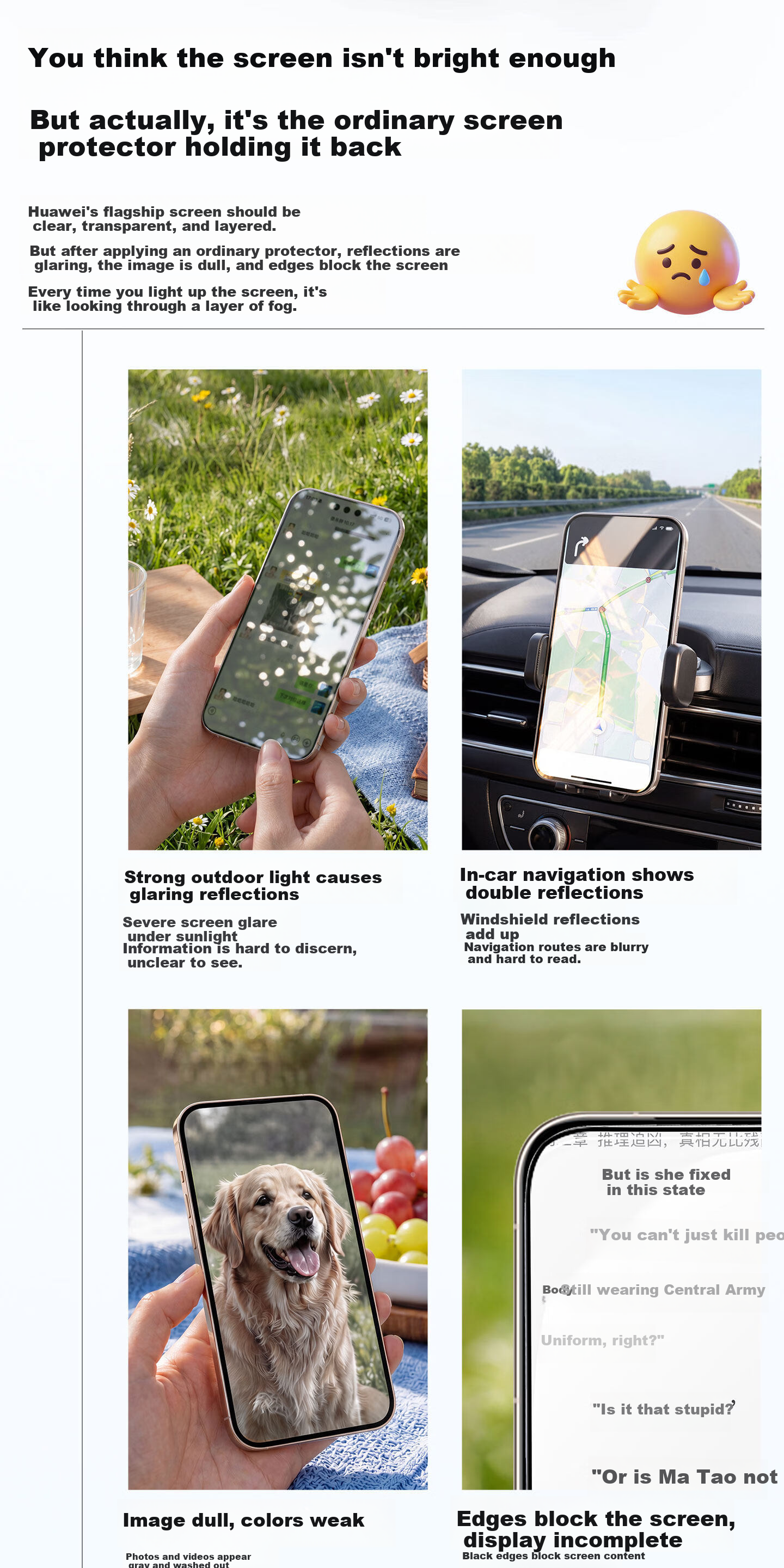 Torras Boundless AR Film [AR Anti-Reflective Magnetic Sputtering + No Black Edges] Compatible with Huawei Pura90 Pro Tempered Glass Screen Protector Ultra-Clear Anti-Fingerprint Shockproof Film 1