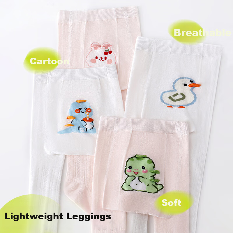Langsha Baby Tights Toddler Cotton Summer Thin Pantyhose Anti-Mosquito Children's Leggings