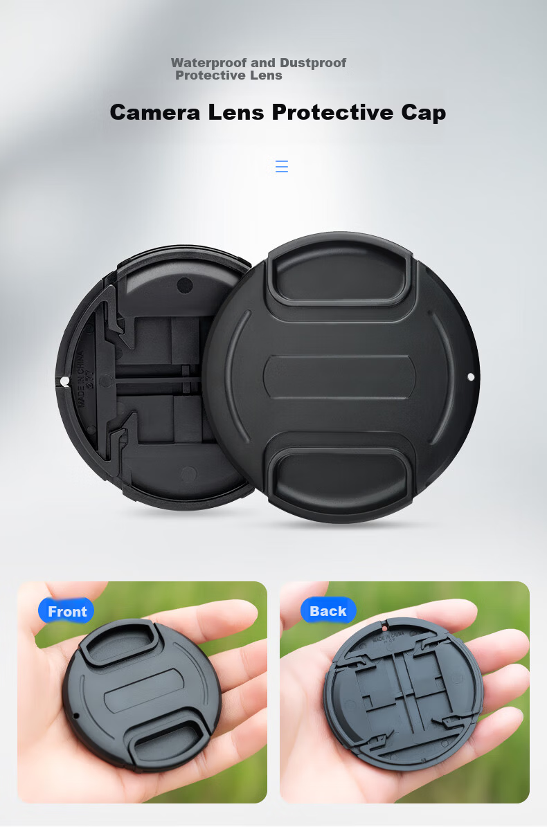 JJC 46mm Lens Cap with Anti-Lost Strap for Canon/Nikon/Sony/Fujifilm DSLR and Mirrorless Cameras 2