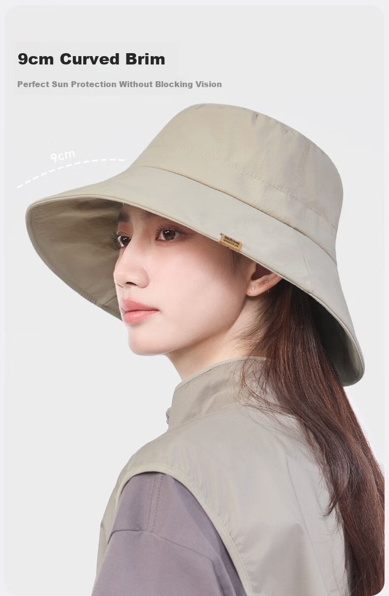 MISSION UV Sun Protection Hat for Women Summer Outdoor Hiking Sunshade Fisherman Hat Face Cover UV Protection Cap 2