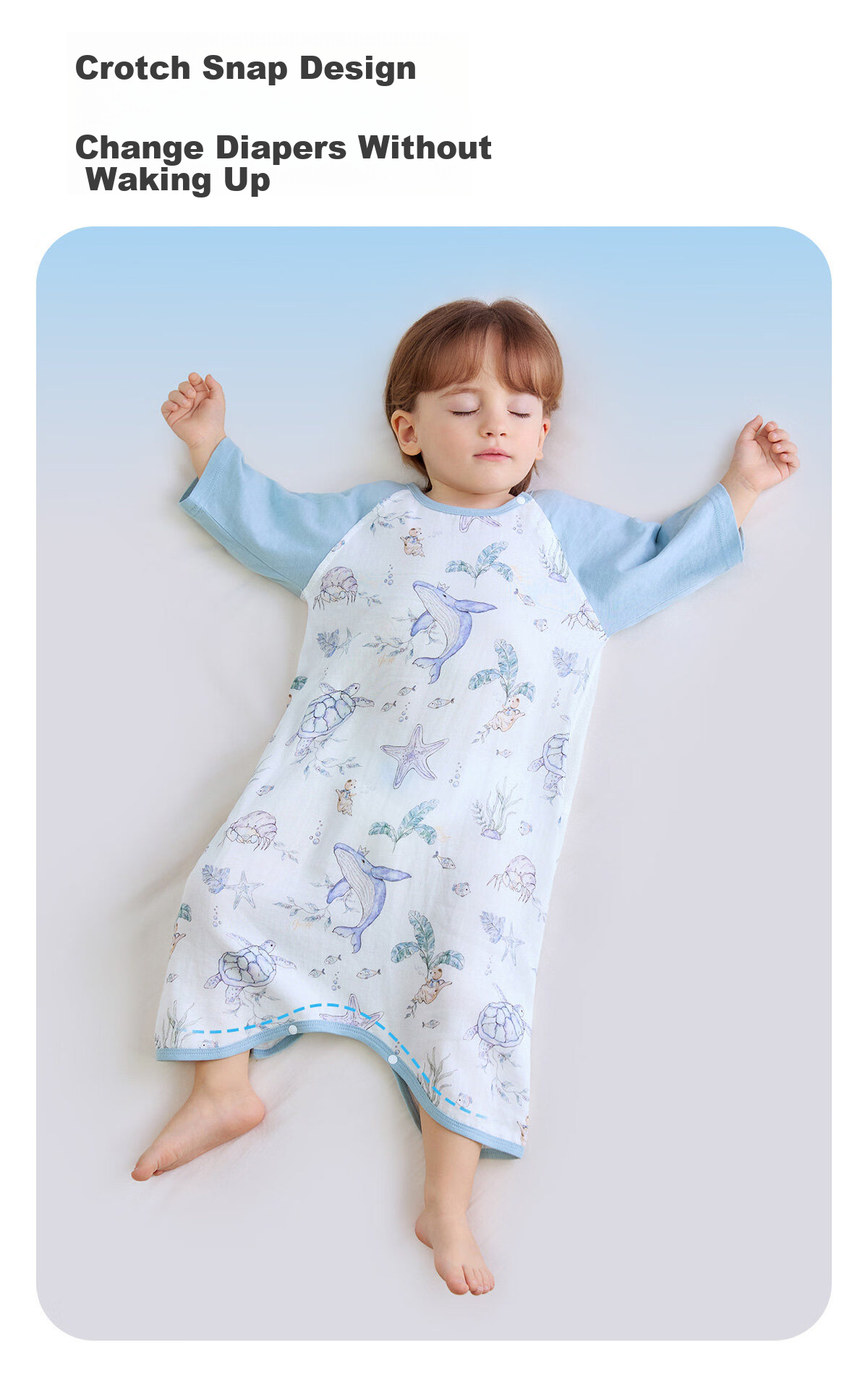 JOYNCLEON Kids Bamboo Cotton Gauze Pajamas Spring Summer Baby Homewear Set Boys Girls Air Conditioning Clothes Jyf195982 11