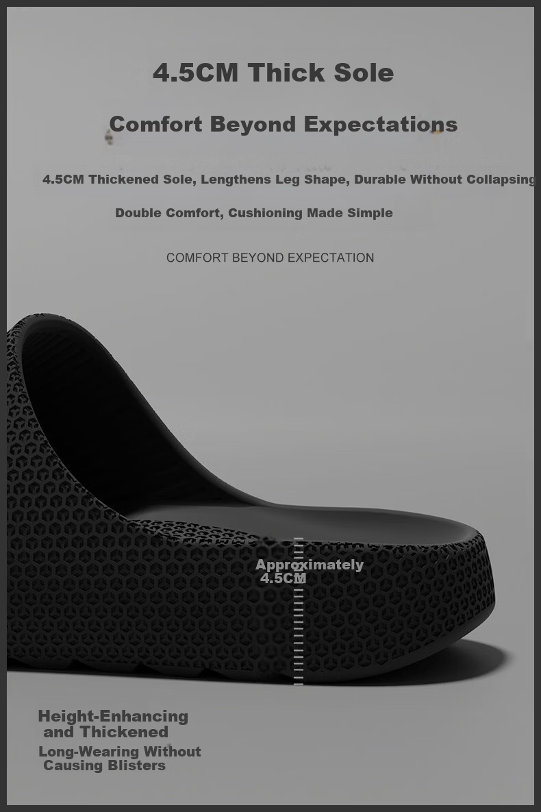 Cartelo Crocodile Men's Summer New Simple Soft Sole Home Bathroom Slippers 1854 Black Size 44-45 5