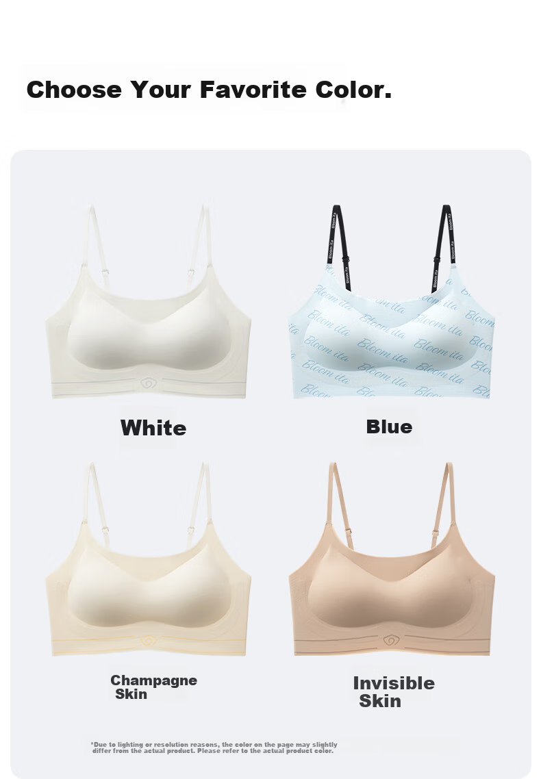 Meishianxuan Developmental Stage Girls Bra Phase 2-3 Junior High Sports Seamless Youth High School Thin Strap Back Design 22