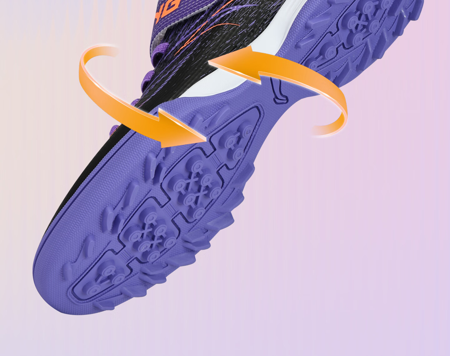 Li-Ning Kids Soccer Shoes TF Turf Studs Youth Student Large Child Slip-On Professional Training Breathable Sports Shoes Size 31 15