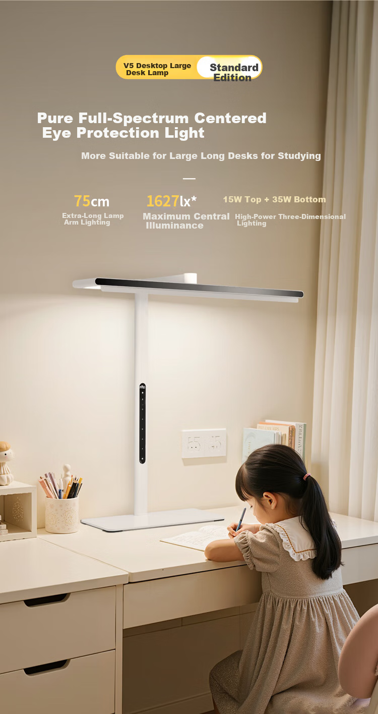 NVC Future Light Eye Protection Desk Lamp with Remote Control Full Spectrum Reading Table Lamp V5 2