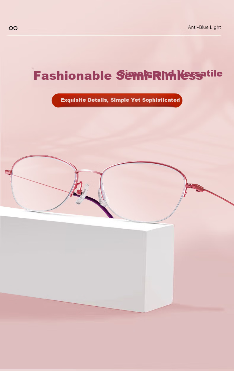 Sunset Red [Youthful Style Age-Reducing] Anti-Blue Light Fashion Ultra-Light Reading Glasses for Women E2021F 100 Degree 4