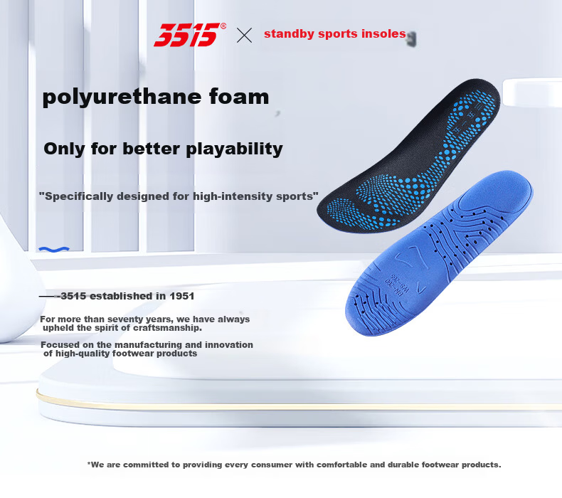 3515 Outdoor Sports Insoles for Men Shock Absorption Soft Cushioning Long-Standing Comfort Military Training Breathable Sweat-Absorbing Antibacterial Deodorant Summer Size 41 1