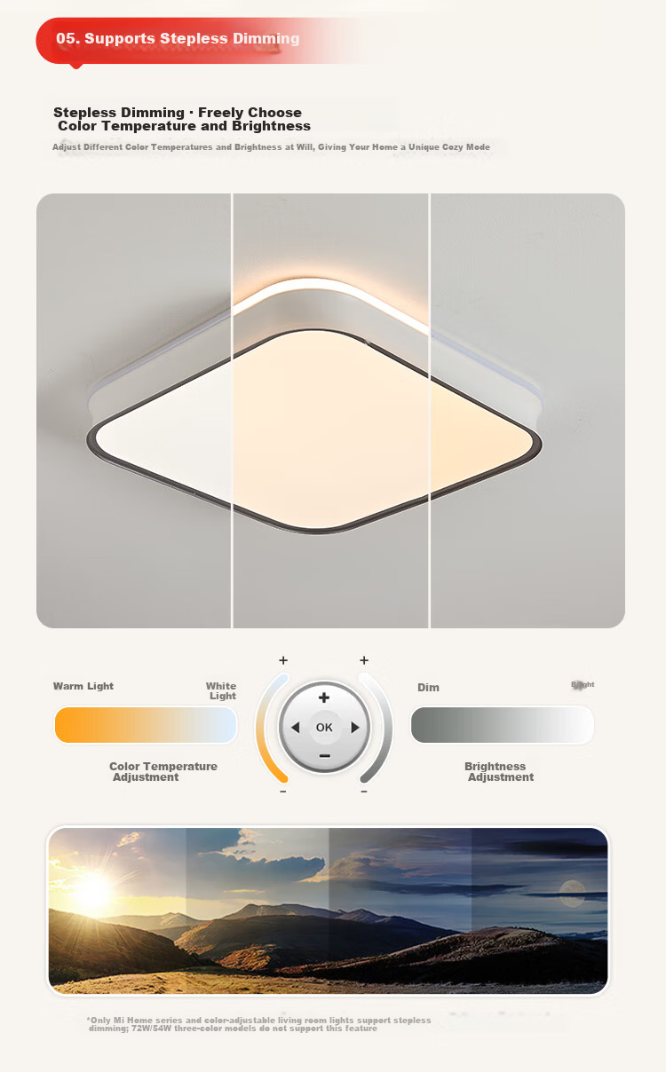 Foshan Lighting Ceiling Lamp Living Room Modern Minimalist Eye-Care LED Mijia Smart Control 150W Crescent Moon 10