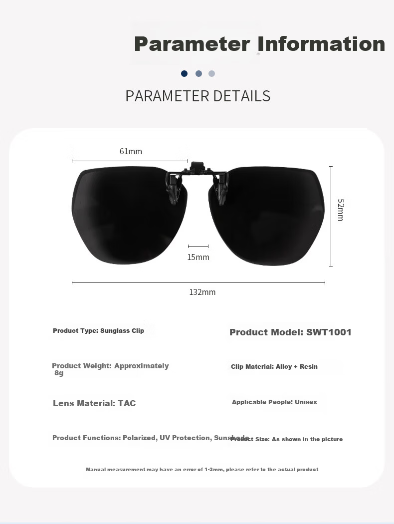 Kosu Polarized Clip-On Sunglasses Cherry Blossom Pink Clip-On Driving Glasses UV Protection Polygonal for Myopia 10