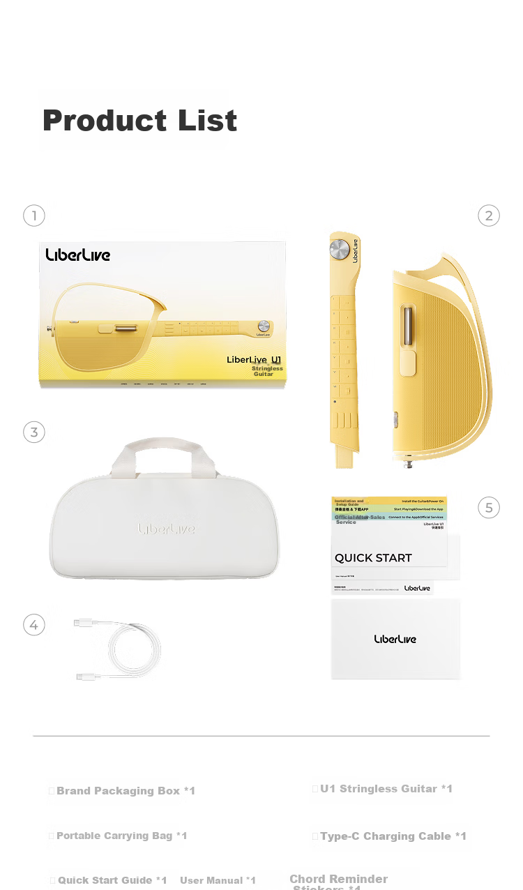 LIBERLIVE U1 [Price Match 618] Electric Guitar with Smart Auto-Tune, Portable, Beginner-Friendly Acoustic Guitar, Light Gree 14