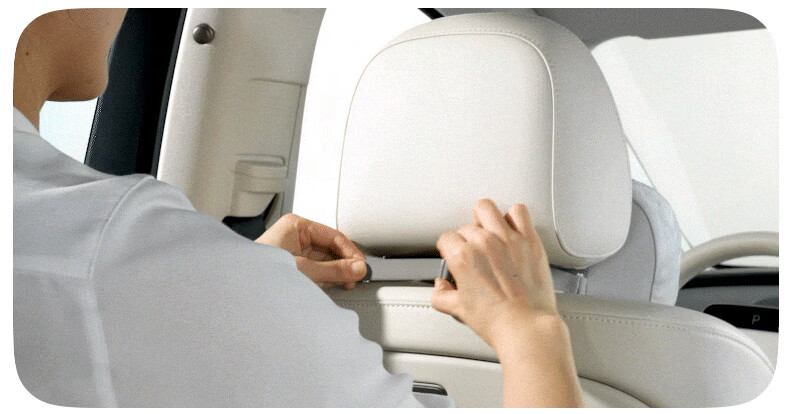 CICIDO Adjustable Car Headrest Neck Pillow Seat Cushion Premium Driver Lumbar Support Pad 24
