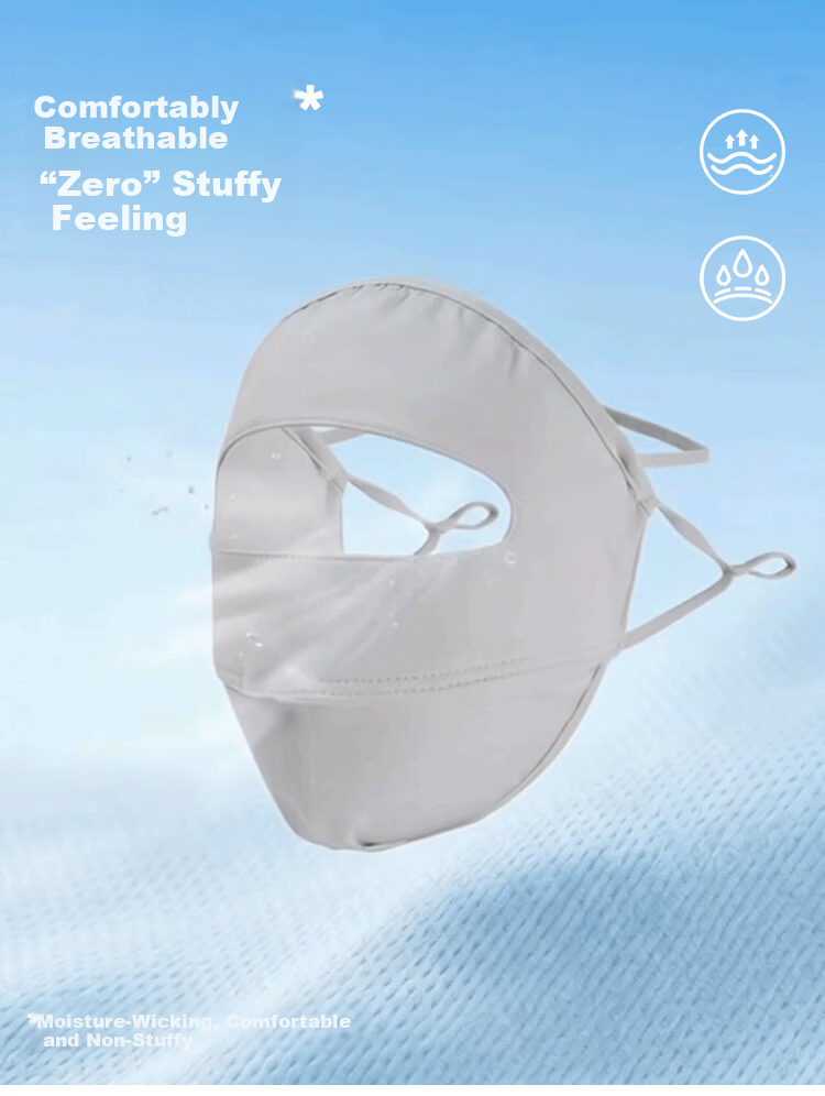 XUEXIMAN Ice Silk Sun Protection Face Mask for Women, Cool And Breathable Full Face Mask, UV Protection, Face-Shaping, Lightweight Face Cover 4