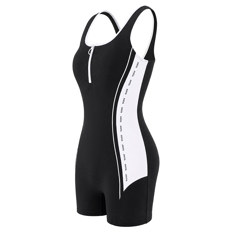 ANTA Women's High-End 2026 New Waist-Slimming Tummy-Control Racing Professional Training One-Piece Square-Leg Swimsuit