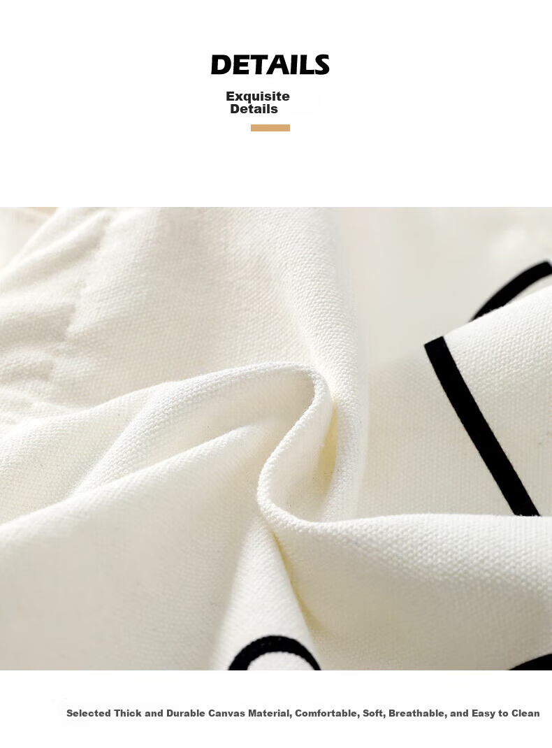 Right Away Canvas Tote Bag Zippered Large Capacity Eco-friendly Shopping Bag Simple Korean Style for Women Students 6