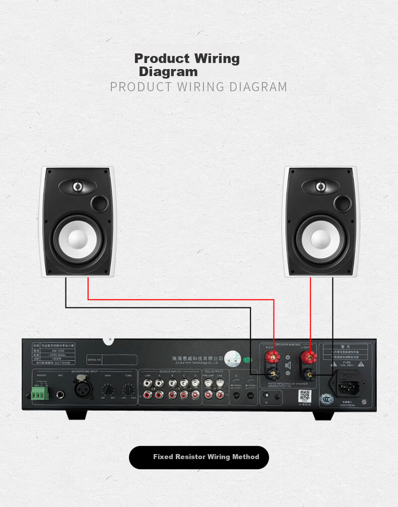 HiVi JA400 Wall-Mounted Dual-Use Constant Voltage and Constant Impedance Speaker Pair 30W for Public Broadcasting Indoor Exhibition Hall Conference Background Music System 11