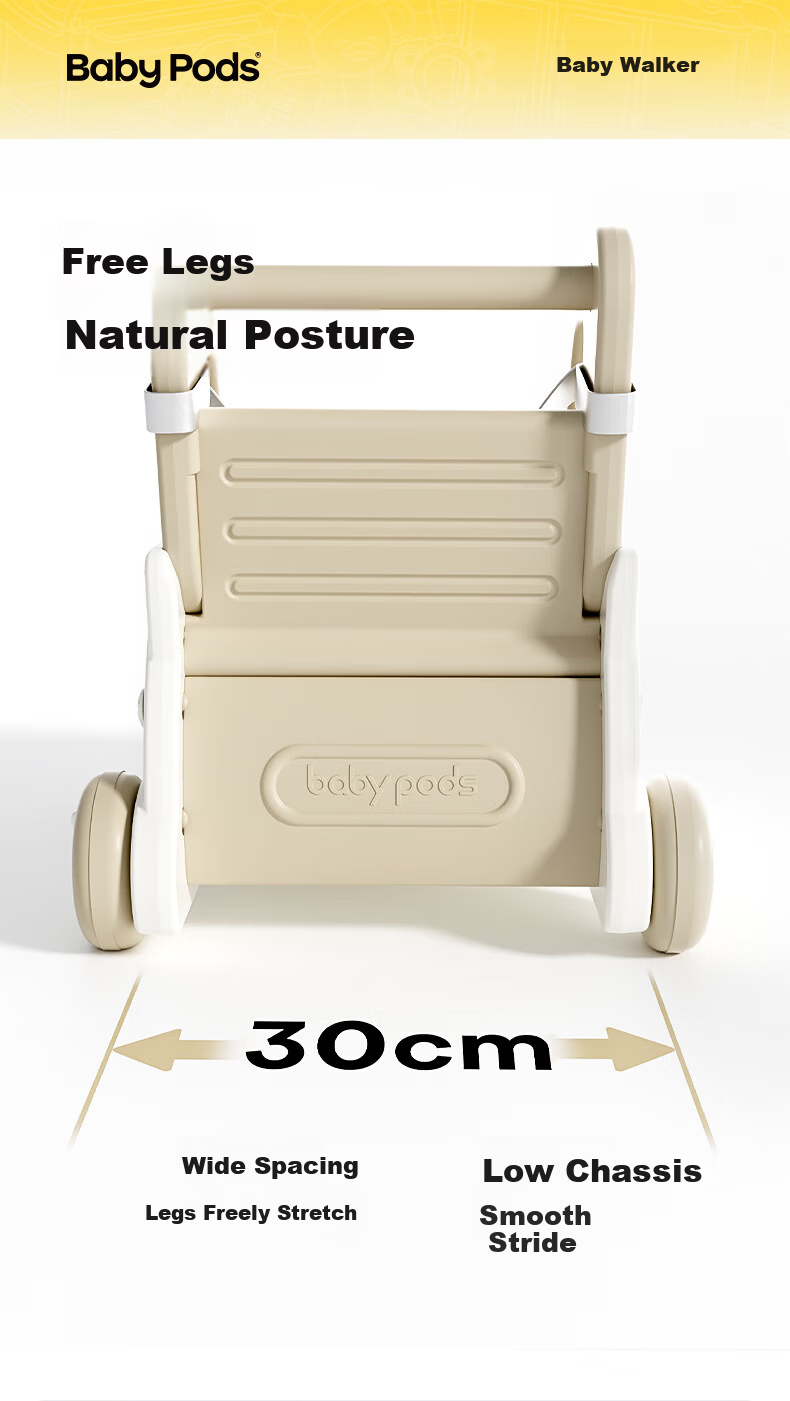 Babypods Multifunctional Baby Walker Toddler Push Car Adjustable Speed Baby Gift for Children's Day 6