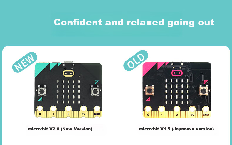 Chuanglebo Microbit Development Board Expansion Board V2 Robot Kit Python Mainboard micro:bit V2.2 5