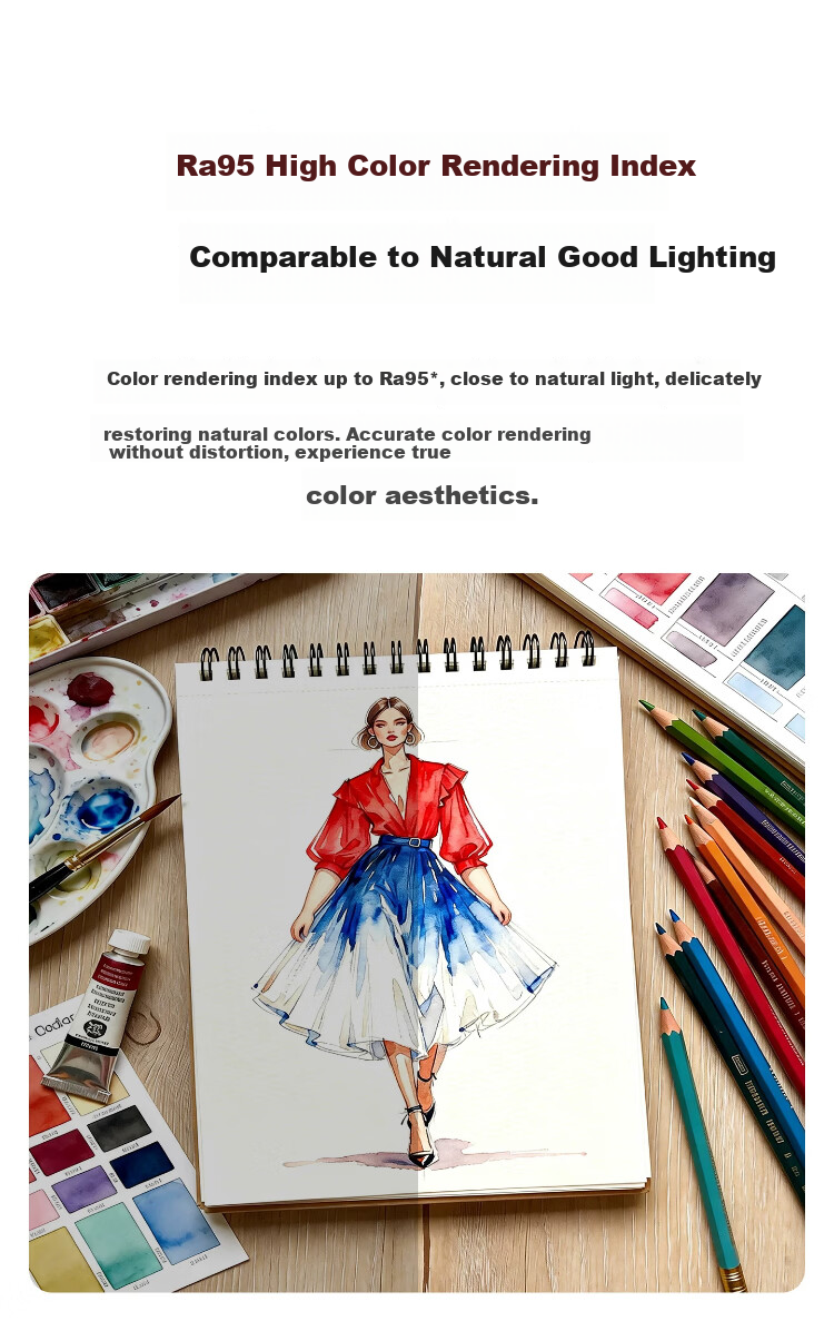 AOC Eye Protection Full Spectrum Desk Lamp AAAA Grade for Children Students Reading Bedroom Study Myopia Prevention 3