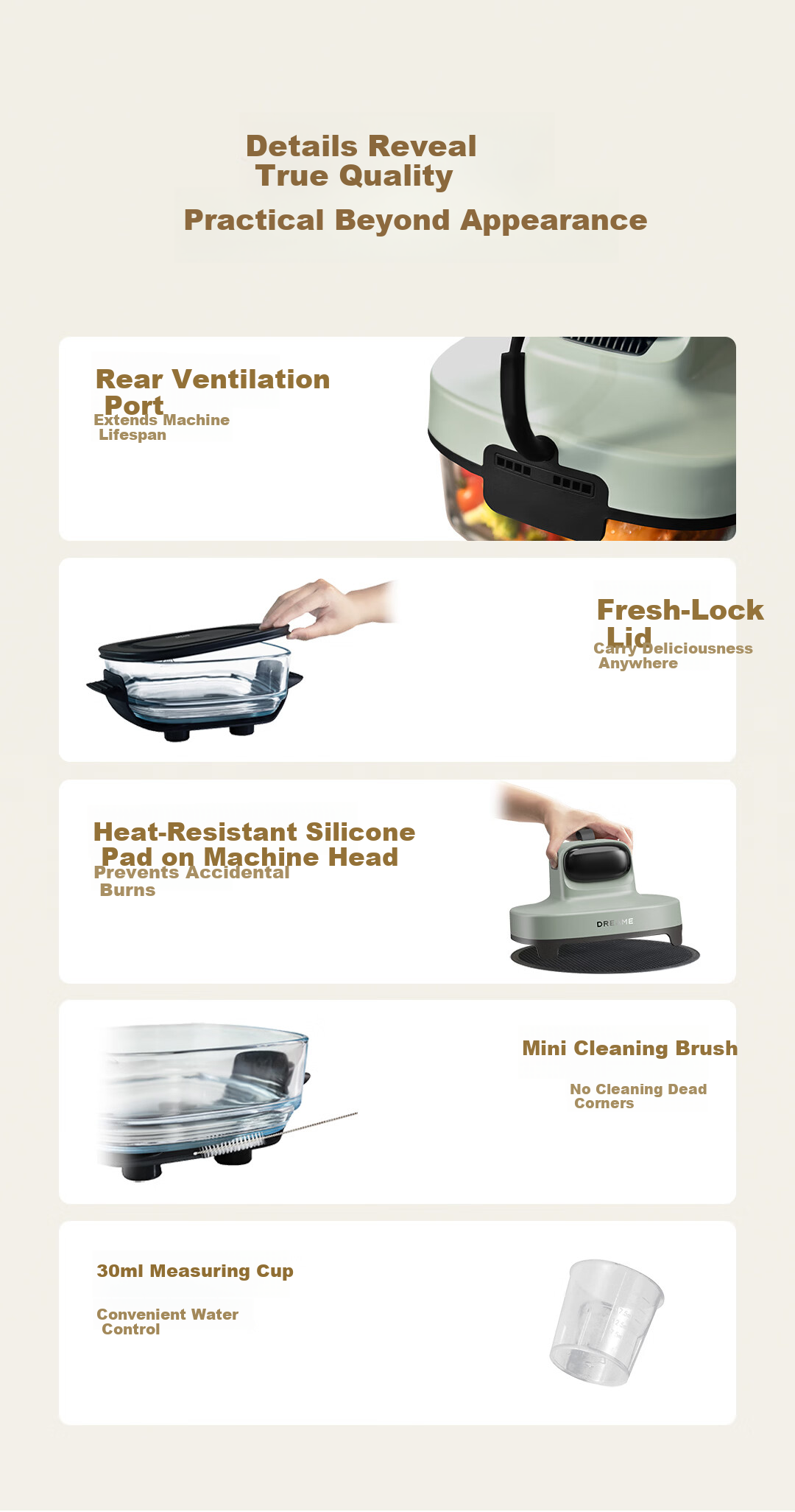 Dreame PT60 7L Air Fryer Steam Oven Combo with Glass Inner Pot, Visible Non-Stick Coating, 2026 New Model 11