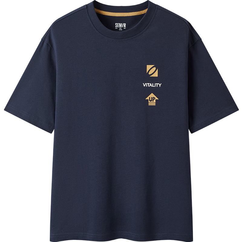 Semir Men's Short Sleeve T-Shirt Summer 2026 Pure Cotton Knit Light Sports Style Digital Print Top 109326100117