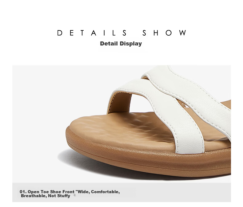 CAMEL Women's Sandals Relaxed Breathable Versatile Beach Casual Shoes L26M504059 Beige Size 37 15