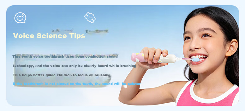 ApiYoo AiYou P9-F Kids Electric Toothbrush for Children and Teens Ages 9-18, Voice Leak-Proof Reminder, Sonic Vibration, Birthday and Children's Day Gift 1