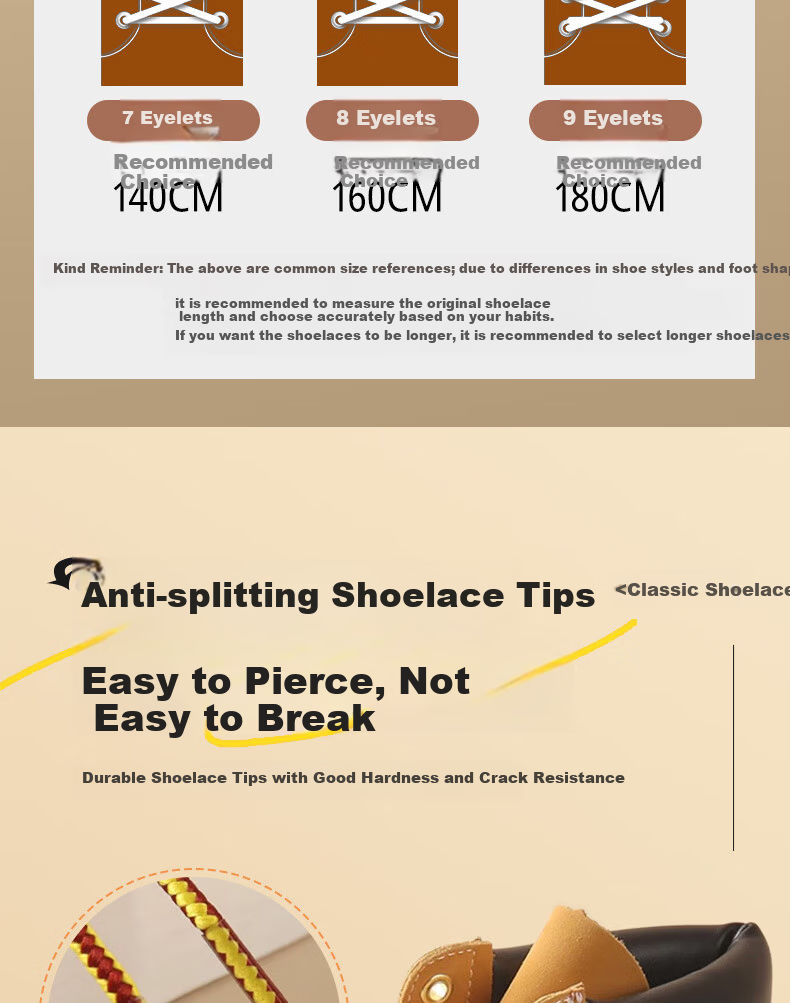 Huabaochi 3 Pairs Yellow Martin Boots Shoelaces Unbreakable Thick Round Classic Work Hiking Shoes Laces for Men and Women 4