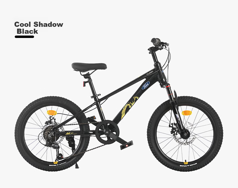 Ford Kids Mountain Bike Boys and Girls Student Pedal Bike 6-15 Years Old TX550 20-inch Cool Shadow Black 17