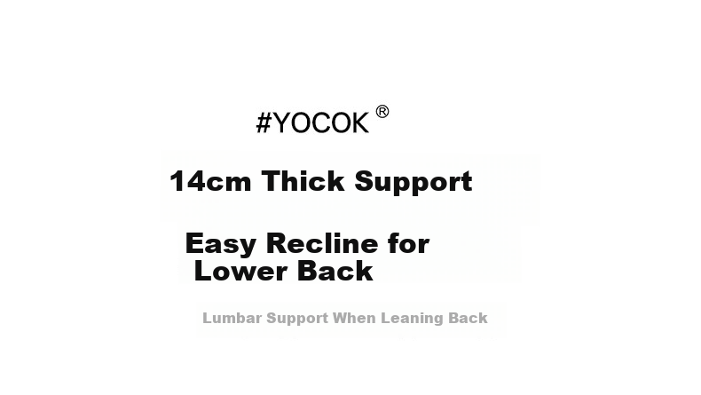 YOCOK Lumbar Support Cushion Pillow Office Chair Waist Pillow Car Seat Cushion Long Sitting Lumbar Support Blue Version 6