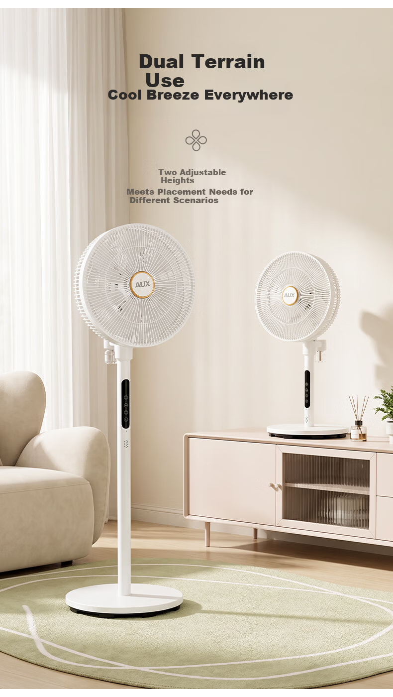 AUX DC Inverter Floor Fan Quiet Home Standing Fan Stepless Speed Adjustable Energy-Saving Air Circulation Fan Dual-Use Table and Floor Fan FS30-2501 16