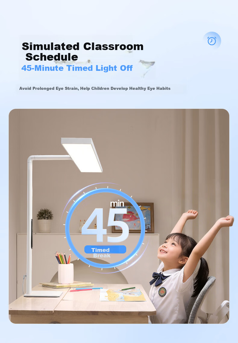 Coolfire Eye Protection Desk Lamp Student Study Lamp Large Desk Lamp Blue Light Blocking Children's Writing Study Table Lamp 14