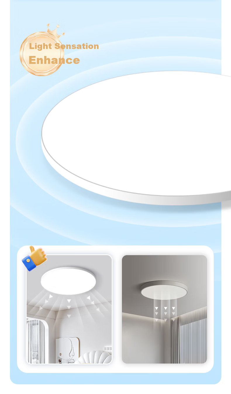 Dell Eye-Protection Ceiling Light Ultra-Thin Three-Proof Modern Minimalist Bedroom Corridor Study Guest Room Lamp Zhongshan Lighting 5