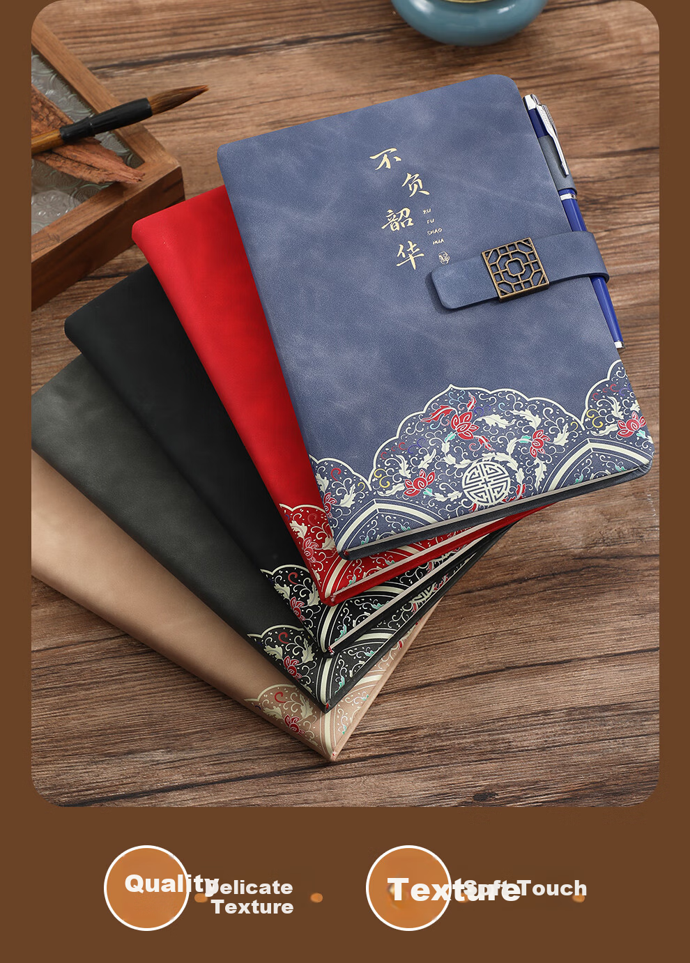Faramon Red Inspirational Graduation Notebook for High School and College Entrance Exams, Motivational Gift for Students, 18th Birthday and Adult Ceremony Gift 5