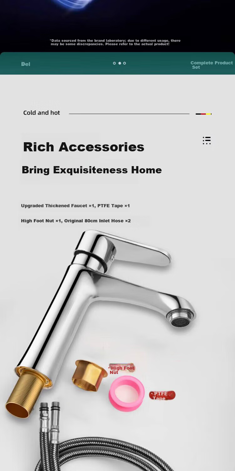 Del 28-Year Brand All-Copper Basin Faucet Gunmetal Universal Mechanical Arm Bathroom Washbasin MPLT-ZCM 12