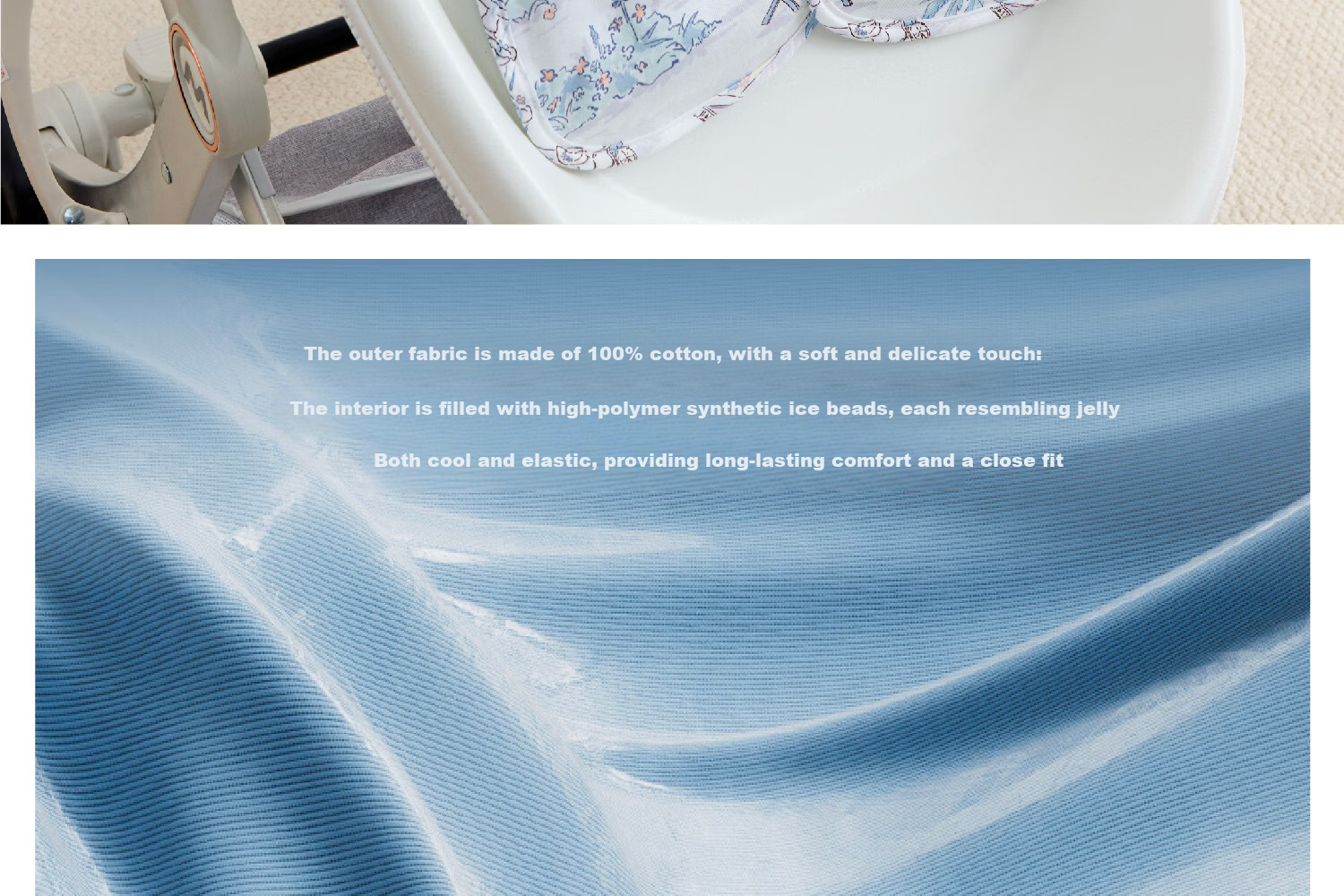 DOMIAMIA Baby Stroller Cooling Mat Infant Car Seat Cooling Pad Summer Seat Cushion 11