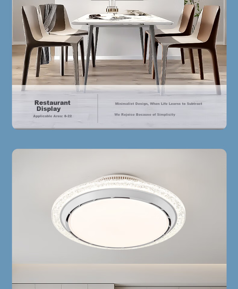 Airmate [With Installation] 360-Degree Ceiling Fan Light Integrated 2026 New Model Bedroom Eye Protection Dining Room Variable Frequency High Wind Power 18