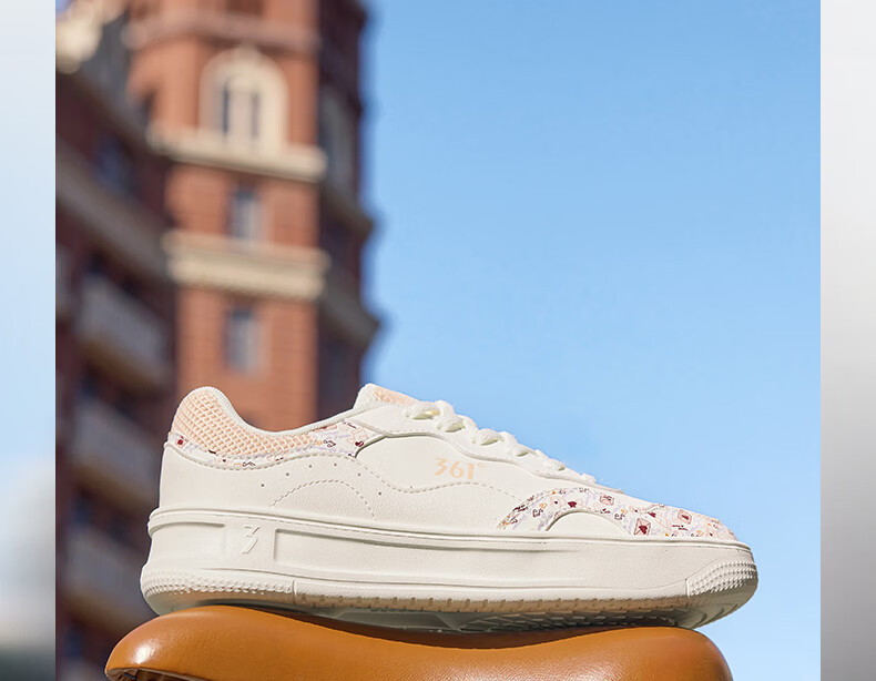 361° Women's Sports Shoes Summer Thin White Shoes Thick Sole Casual Sneakers 682616604F-3 17