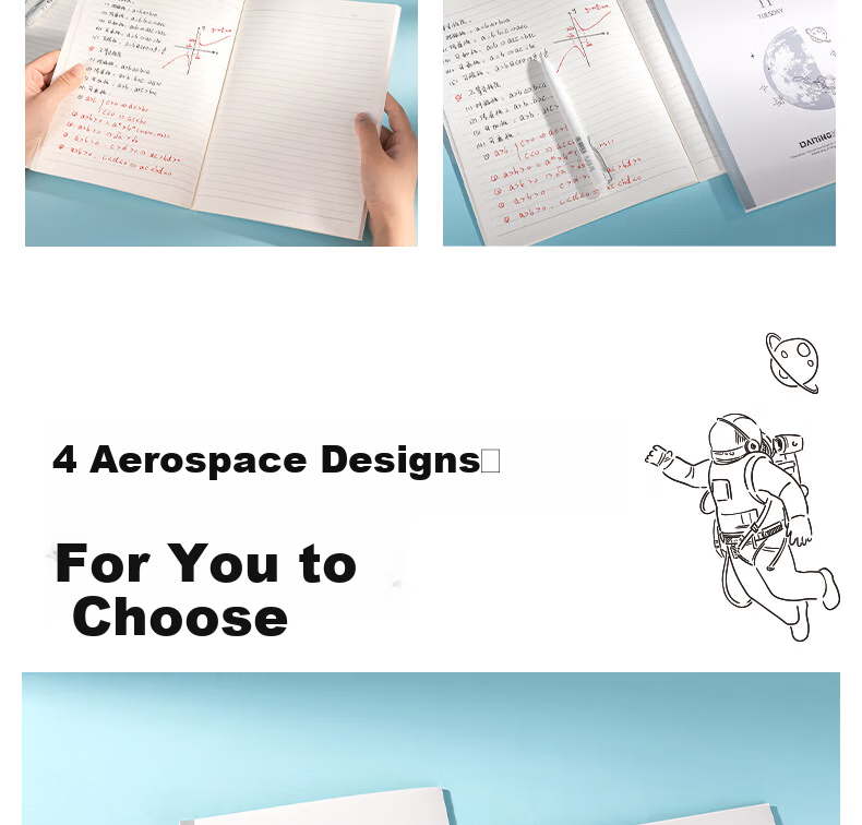 Deli Student Softcover Notebook B5/40 Sheets 12-Pack Wire-Free Binding WB540 (Ask the Sky 9) 4