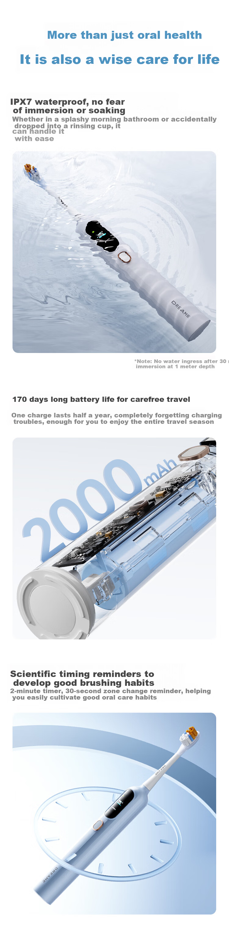 Dreame [CR7 Edition] F02 Sonic Vibration Electric Toothbrush 170-Day Battery Life Gum Care Portable Practical Gift for Men Women Birthday Children's Day Price Guarantee 618 12