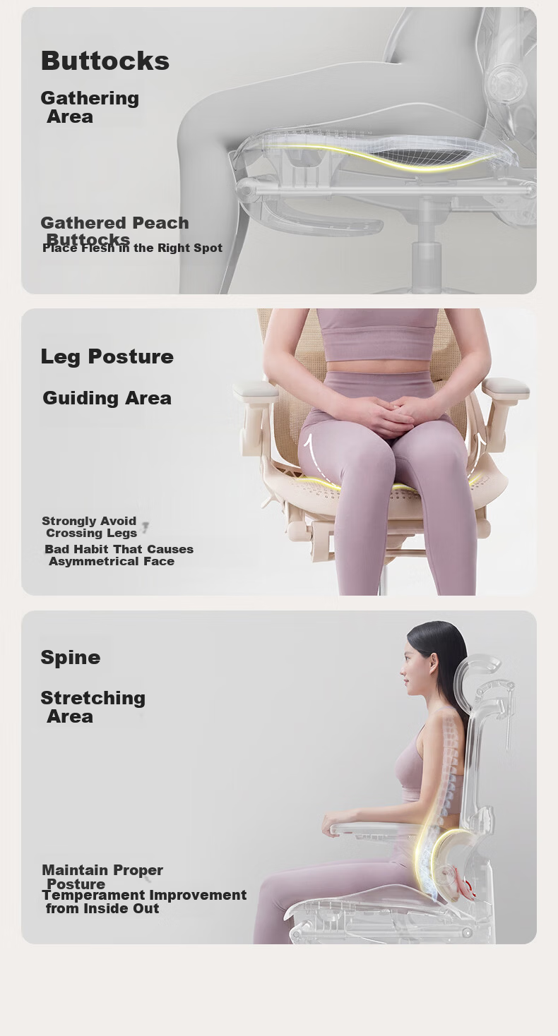 Sihoo B100 Lady Pro Ergonomic Chair Women's Office Computer Chair Long Sitting Ergonomic Seat 3