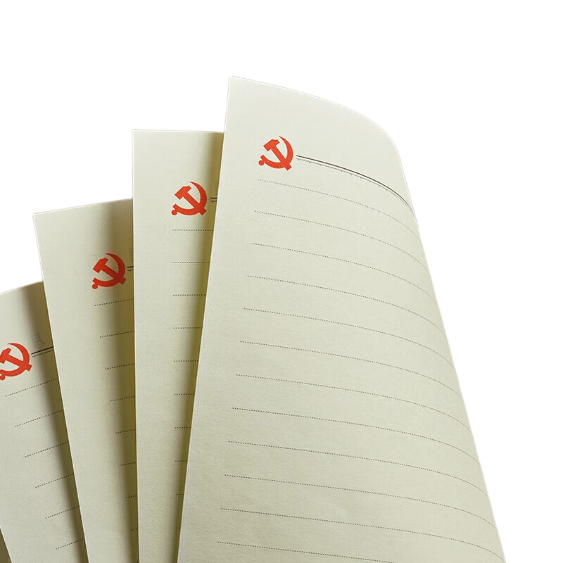 TANGO A5 Red Study Notebook, Large Red Cover, for Work, Education, Meeting Notes, Diary, Team And Unit Record Book, 96 Pages, Customizable Logo