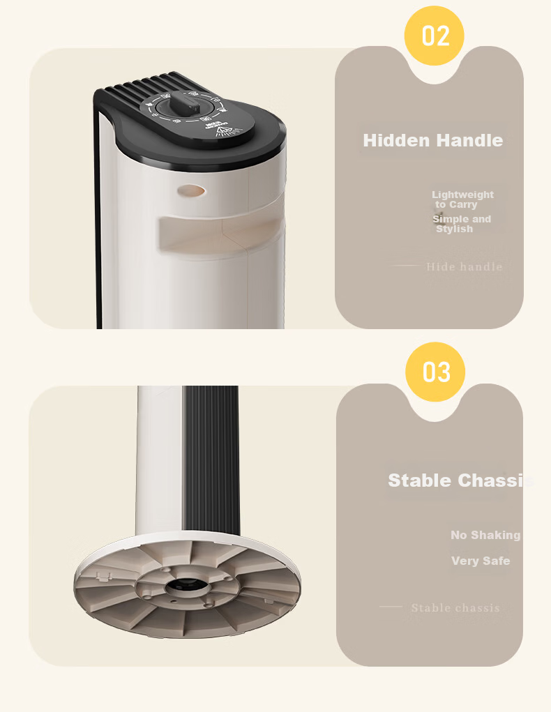 DIAMOND Home Electric Floor Fan Tower Fan Remote Control Timer Bladeless Fan Baby Fan Bedroom Living Room Study Quiet High Wind Oscillating Tower Fan KFT2207D 17