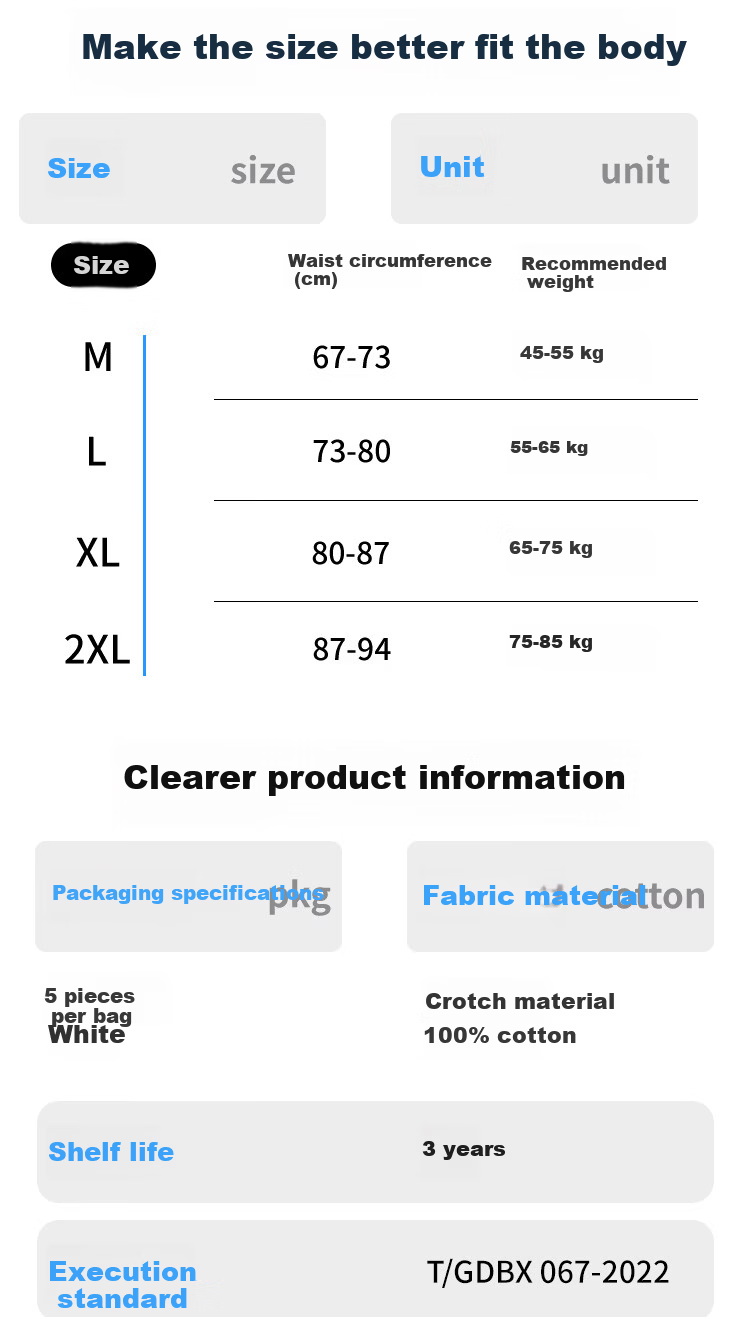 Yuanzimian Disposable Women's Underwear Travel Pack Breathable Sweat-Absorbent Wash-Free Direct Wear Lyocell Material Portable XXL 15