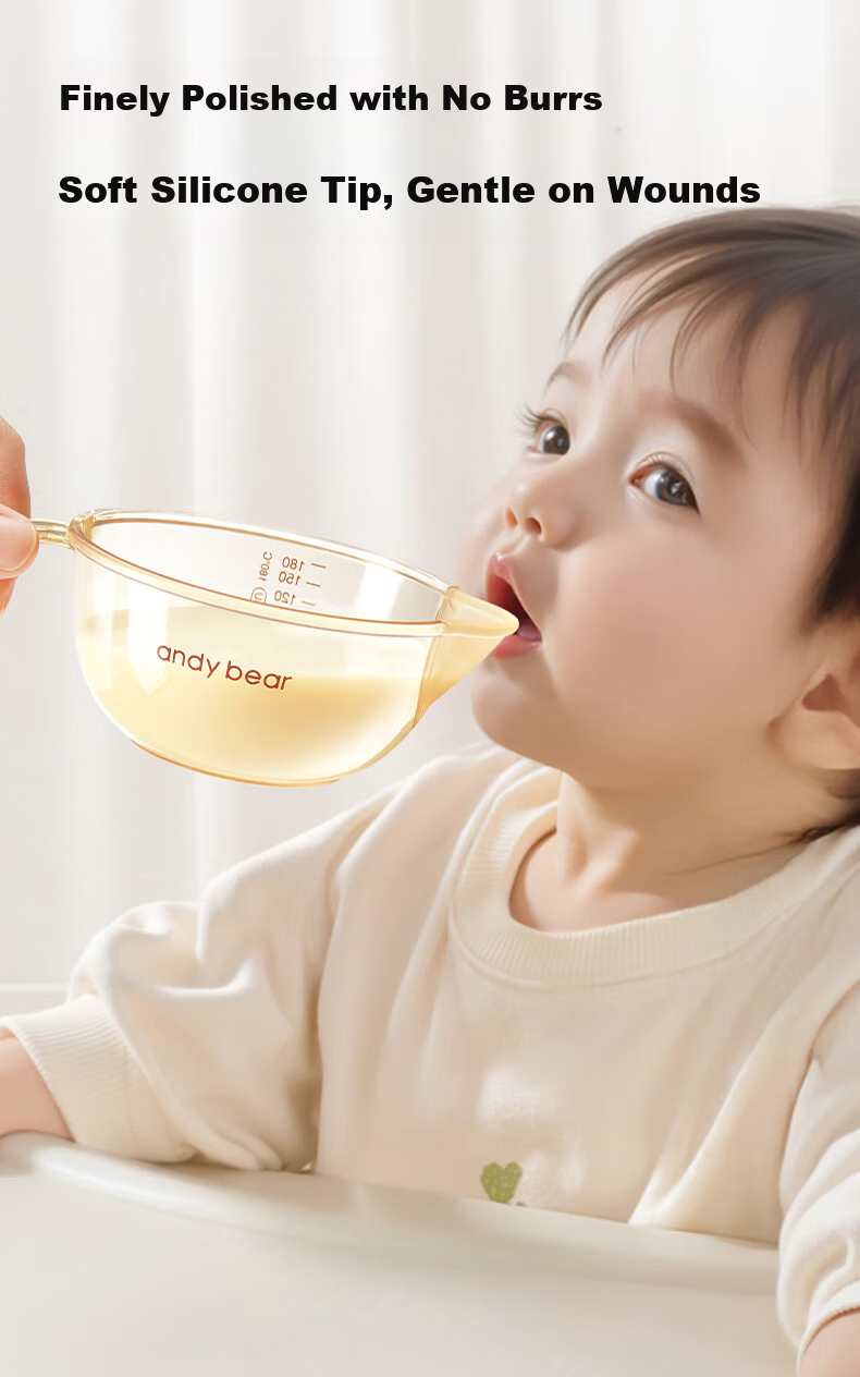 AIBEDILA Baby Feeding Bowl with Spout PPSU Rice Cereal Powder Special Children's Tableware Lunch Box 2