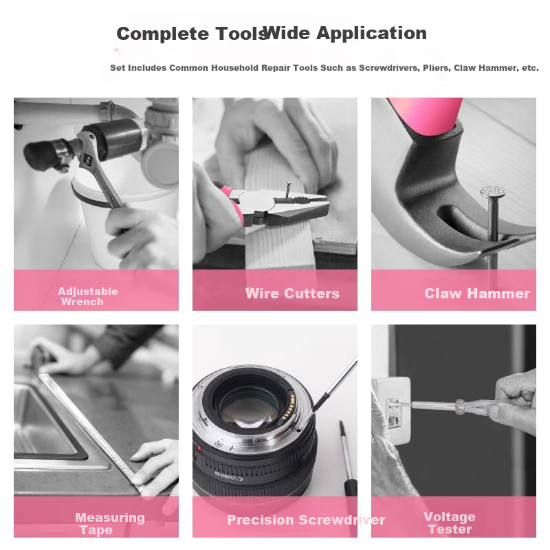 Ximeng Household Tool Kit Complete Set Hardware Screwdriver Pliers Screwdriver Wrench Electrician Home Tool Set 2