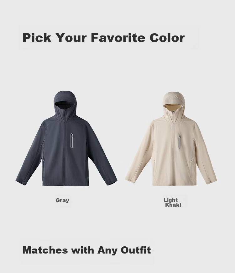 JD Jingzao Premium UV Protection Jacket Men Women Summer 2026 New Light Khaki M 18