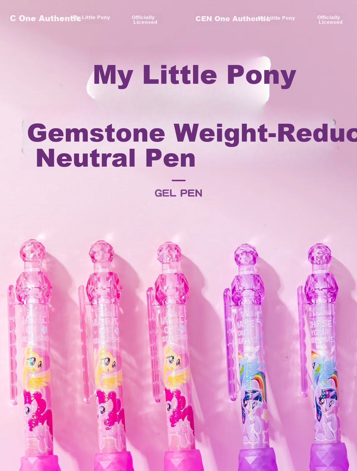 IiGEN My Little Pony 0.5mm Neutral Pen Quick-Dry Water-Based Ballpoint Pen for Office and Student Exams 2