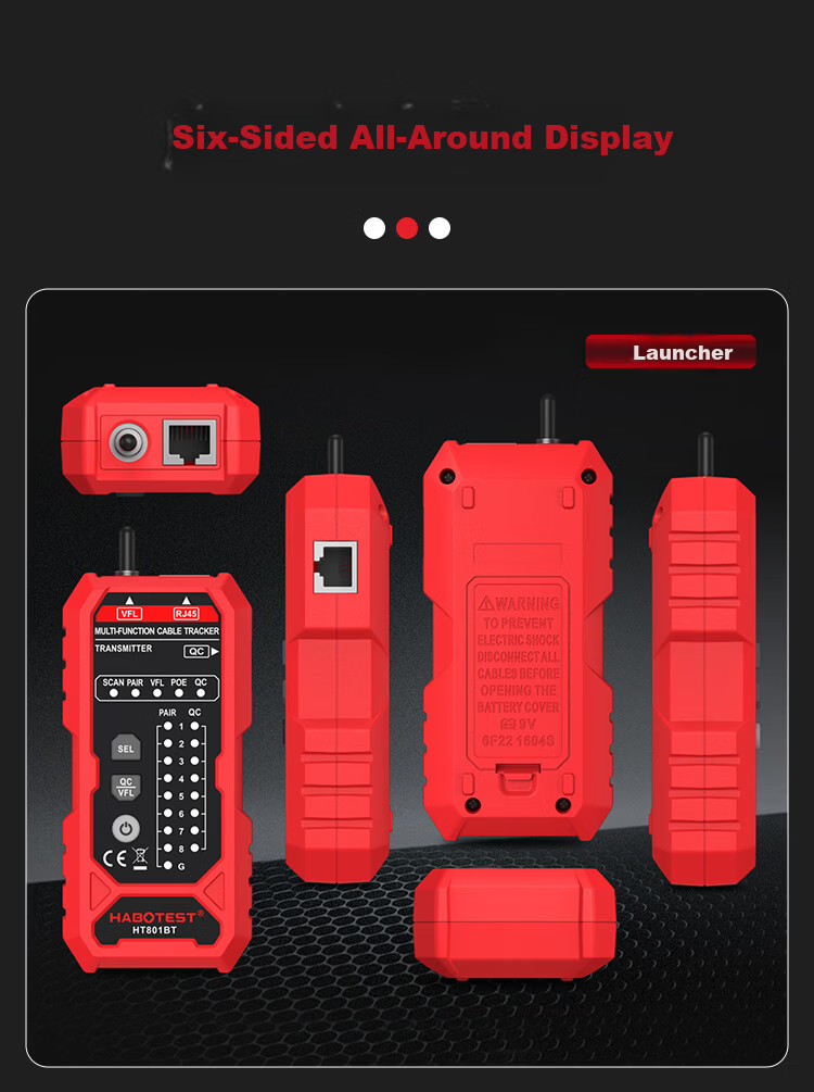 HABOTEST Network Cable Tester HT801B Multifunction Broadband Signal Continuity Checker Tool 3