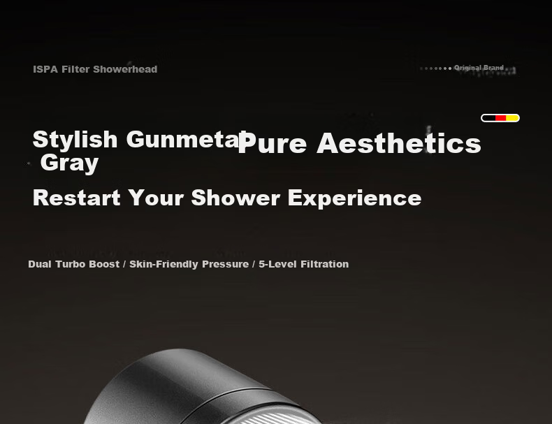 HOMK Seiko XCC Series High-Pressure Shower Set with Powerful Water Flow and Filter, 3-Piece 4